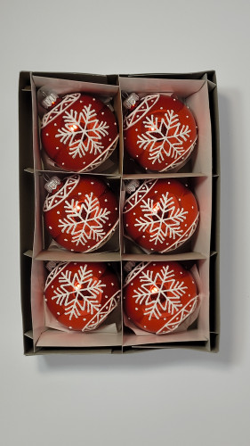 Komplet bombek "Śnieżynka"