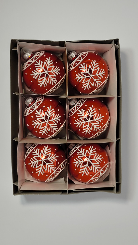 Komplet bombek "Śnieżynka"