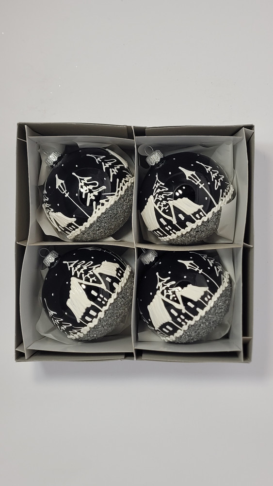 Komplet bombek "Zimowy wieczór"