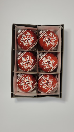 Komplet bombek "Perełkowa śnieżka"