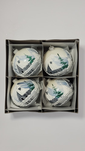 Komplet bombek "Święta w górach"