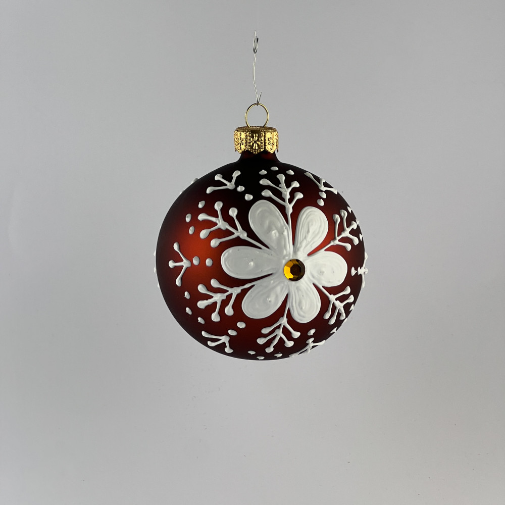 Komplet bombek "Piernikowy kwiat"