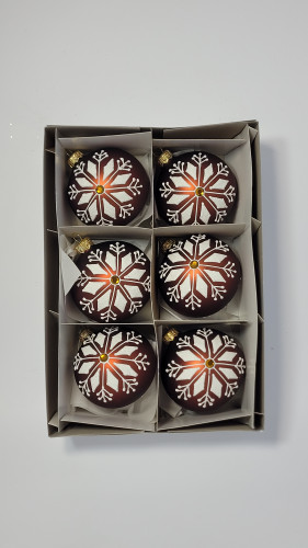 Komplet bombek "Piernikowe romby"