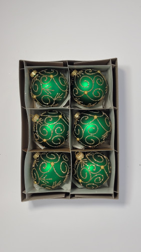 Komplet bombek "Zielone fale"