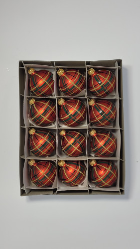 Komplet bombek "Czerwona elegancja"