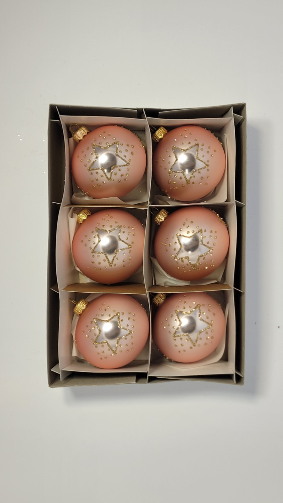 Komplet bombek "Pudrowa gwiazda"