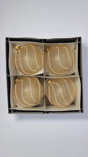 Komplet bombek "Falowany świat"