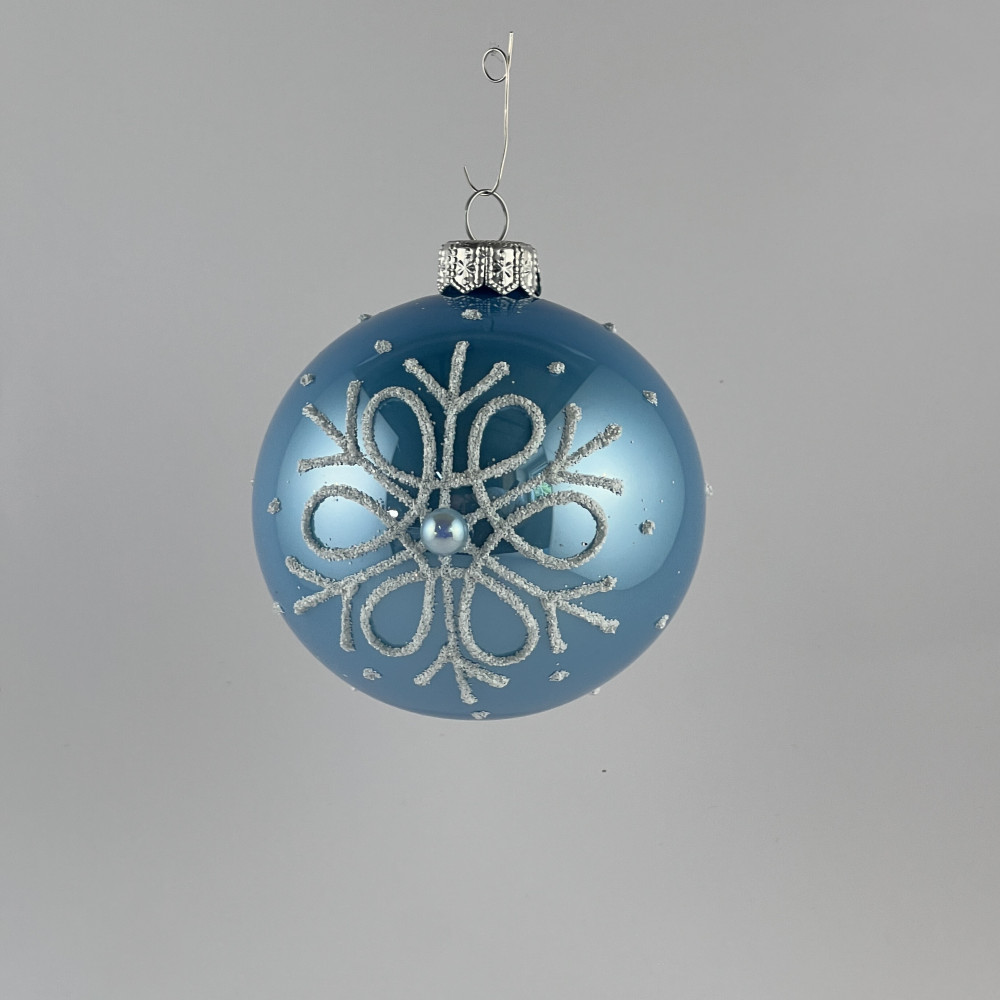 Komplet bombek "Niebiańska śnieżynka"