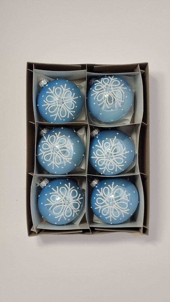 Komplet bombek "Niebiańska śnieżynka"
