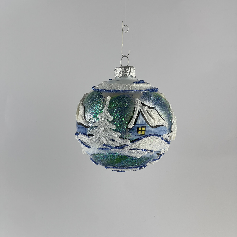 Komplet bombek "Śnieżny domek"
