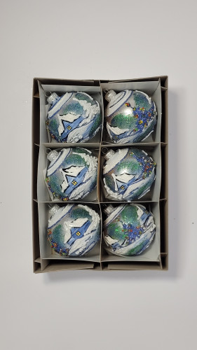 Komplet bombek "Śnieżny domek"