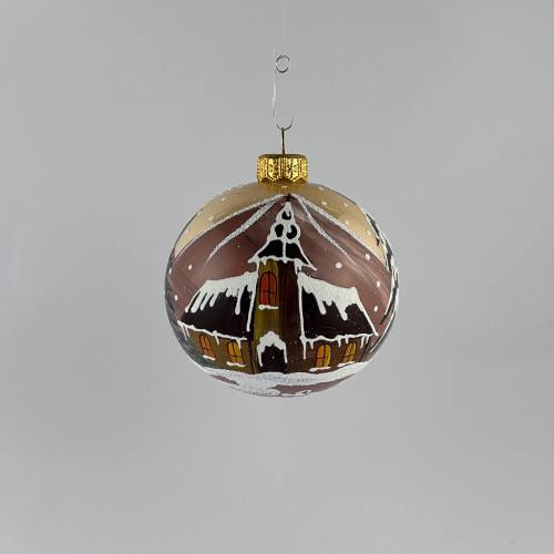 Komplet bombek "Drewniany kościół"