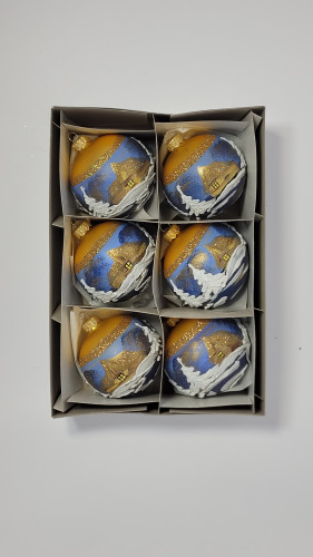 Komplet bombek "Złoty pejzaż"