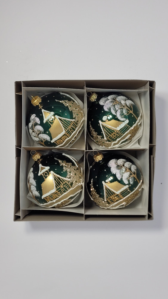 Komplet bombek "Zielony zakątek"