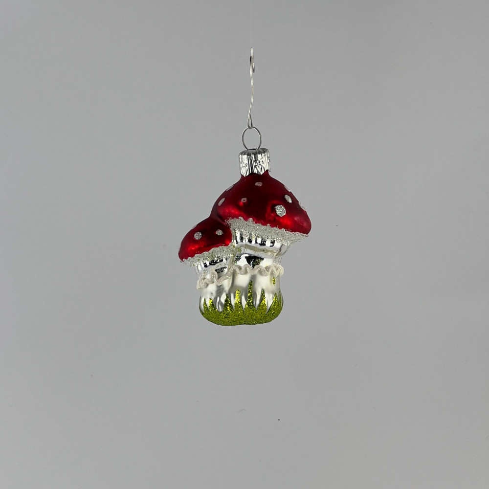 Zestaw 8 bombek "Podwójny grzybek mini"