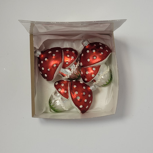 Zestaw 3 bombek "Muchomor podwójny"