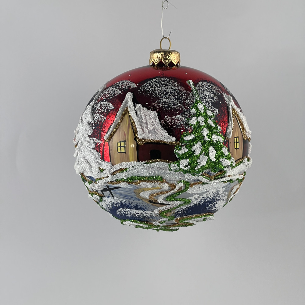 Bombka "Wiejskie chatki"