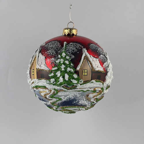 Bombka "Wiejskie chatki"