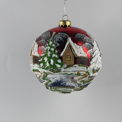 Bombka "Wiejskie chatki"