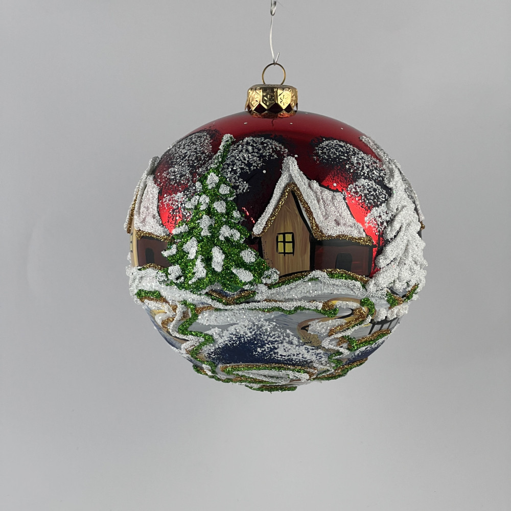 Bombka "Wiejskie chatki"