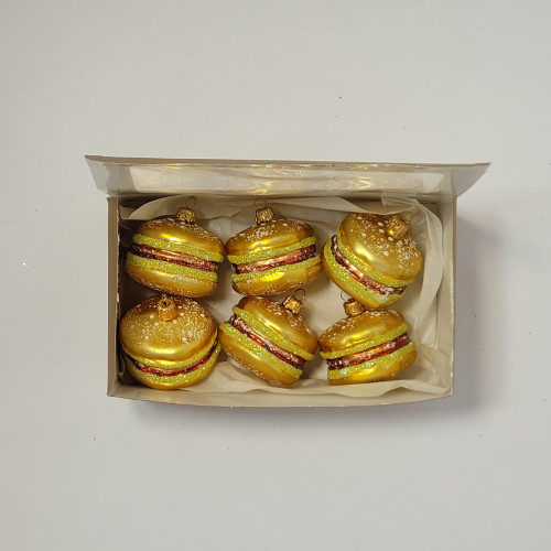Zestaw 6 bombek "Burger"