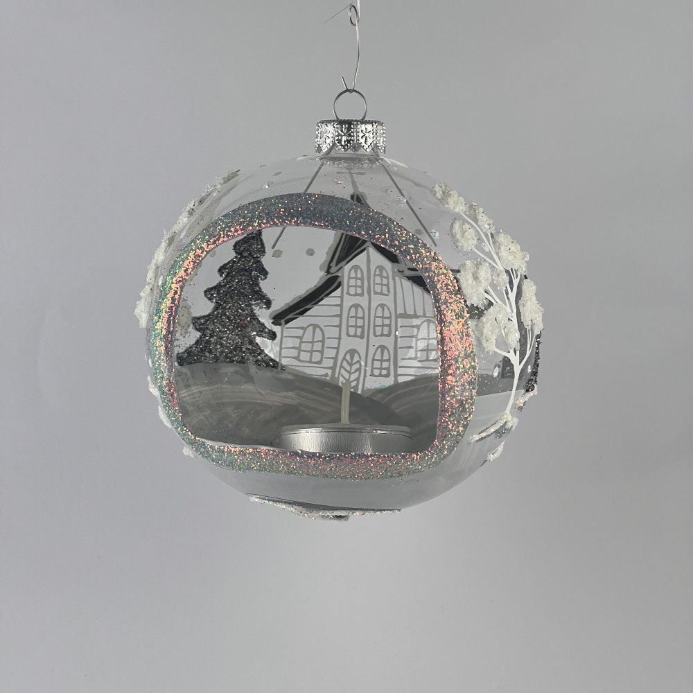 Lampion "Śnieżny pejzaż"