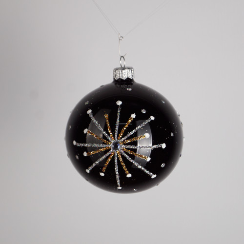 Komplet bombek "Czarna gwiazdka"