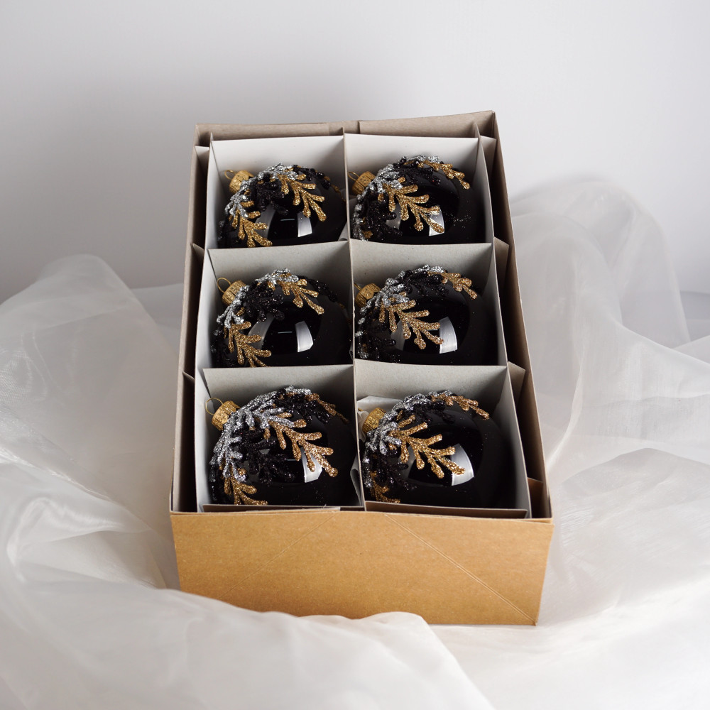 Komplet bombek "Świąteczne gałązki"