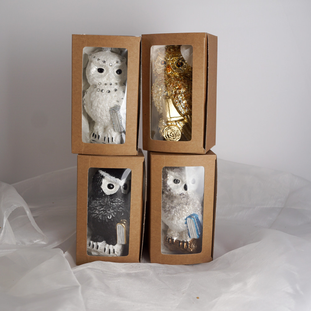 Forma "Biała sowa z niebieską książką"