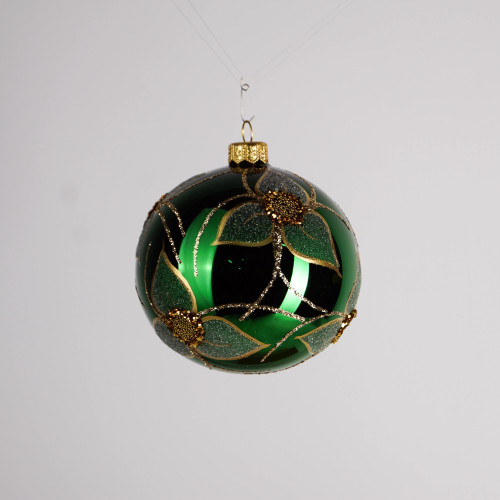 Komplet bombek "Zielone kwiaty"