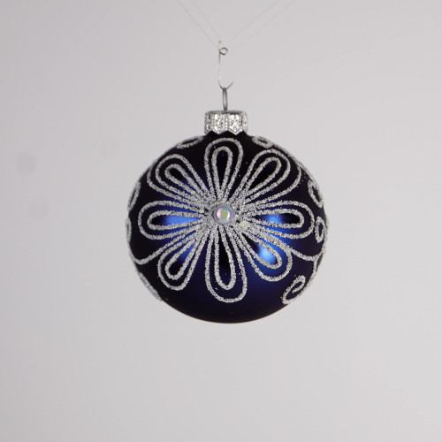 Komplet bombek "Niebieski kwiat"