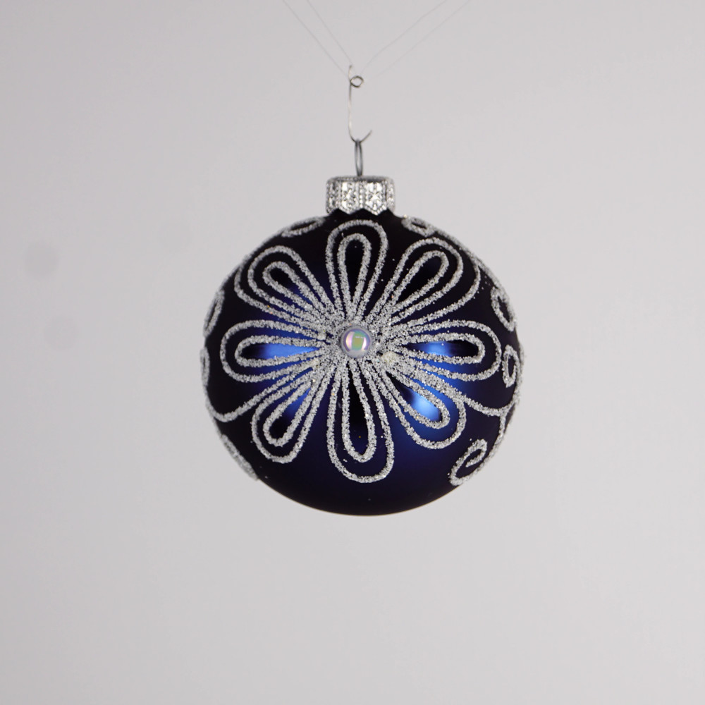 Komplet bombek "Niebieski kwiat"