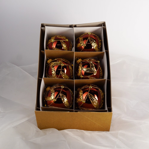 Komplet bombek "Szlachetny brąz"