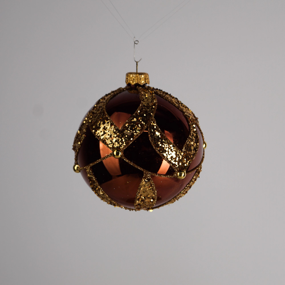 Komplet bombek "Szlachetny brąz"