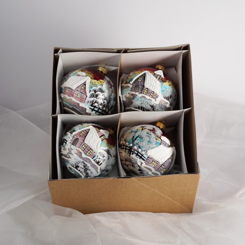 Komplet bombek "Pudrowy krajobraz"