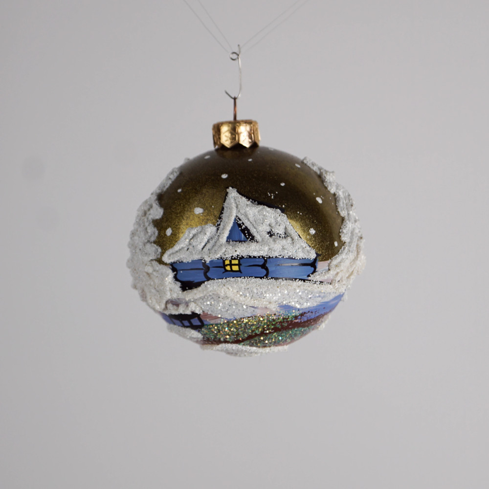 Komplet bombek "Śnieżna chatka"