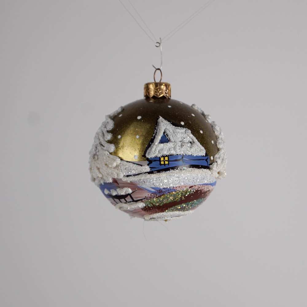 Komplet bombek "Śnieżna chatka"