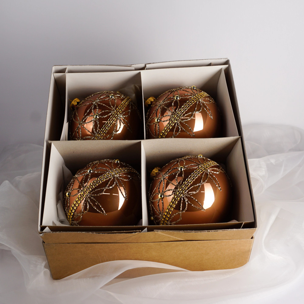 Komplet bombek "Szlachetny ornament"