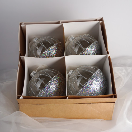 Komplet bombek "Srebrna półkula"