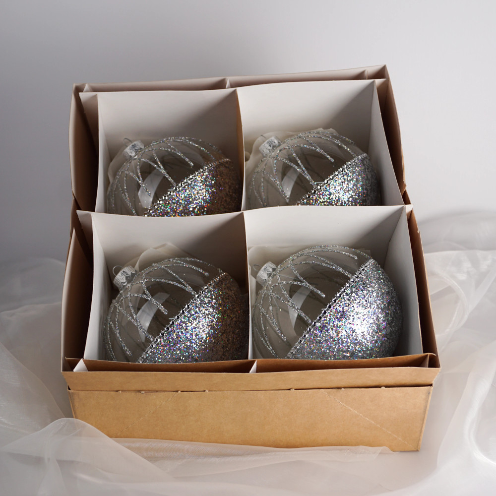 Komplet bombek "Srebrna półkula"