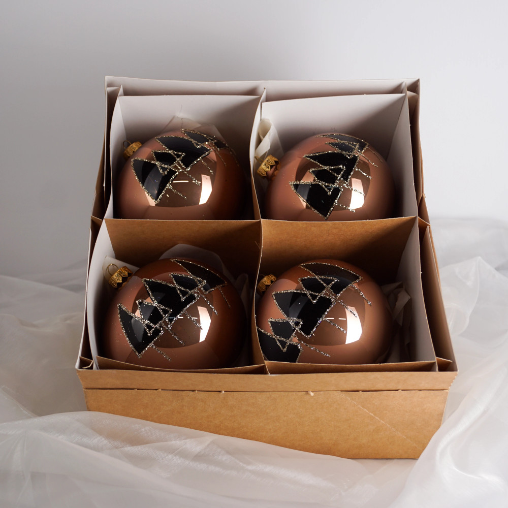 Komplet bombek "Minimalistyczne choinki"